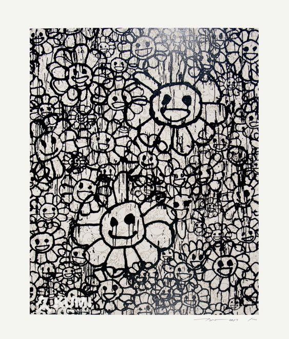 村上隆MADSAKI TAKASHIMURAKAMI マサキシルクフラワー額付 12月19日(月