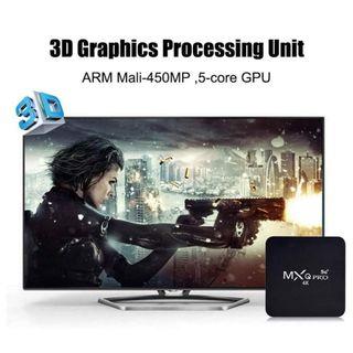 The New Android10.1 4G+64G version MXQ pro 4K Android ultra HD TV Box