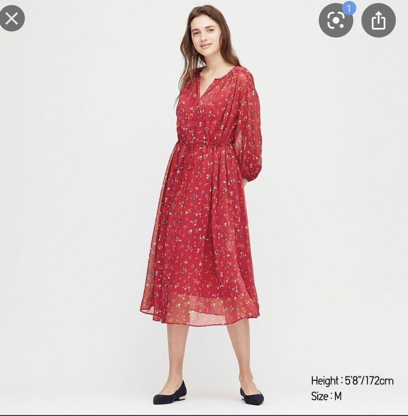 uniqlo red dress Big sale - OFF 68%