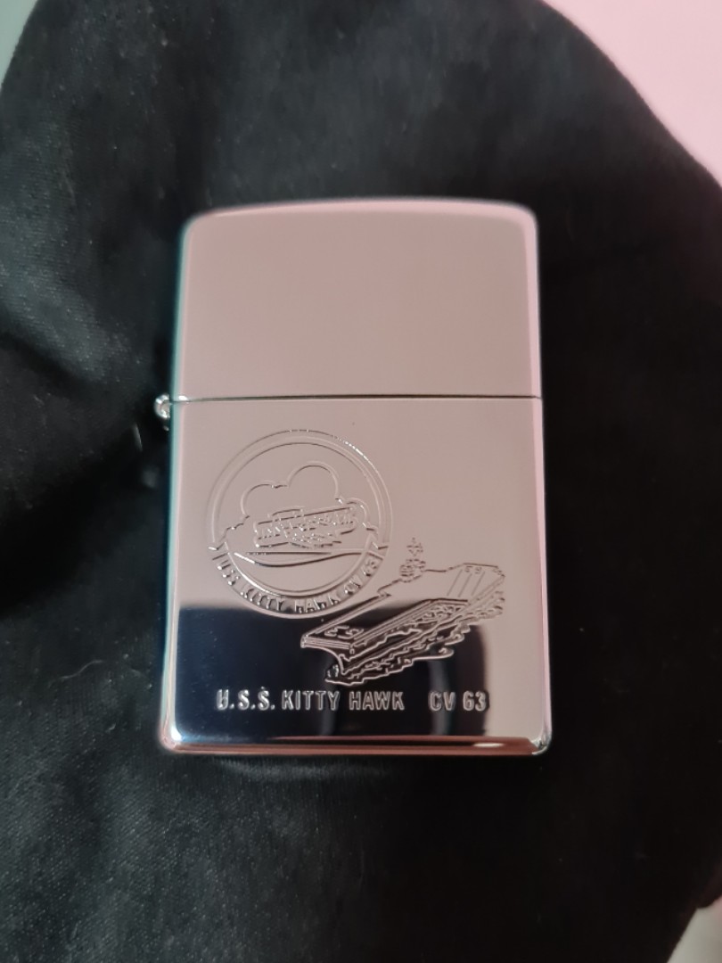 Uss Kitty Hawk Cv 63 Zippo Lighter Hobbies Toys Memorabilia Collectibles Vintage Collectibles On Carousell