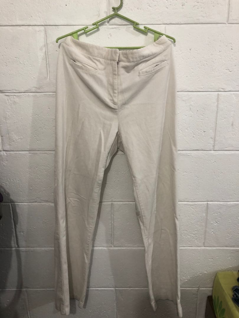 womens white corduroy jeans