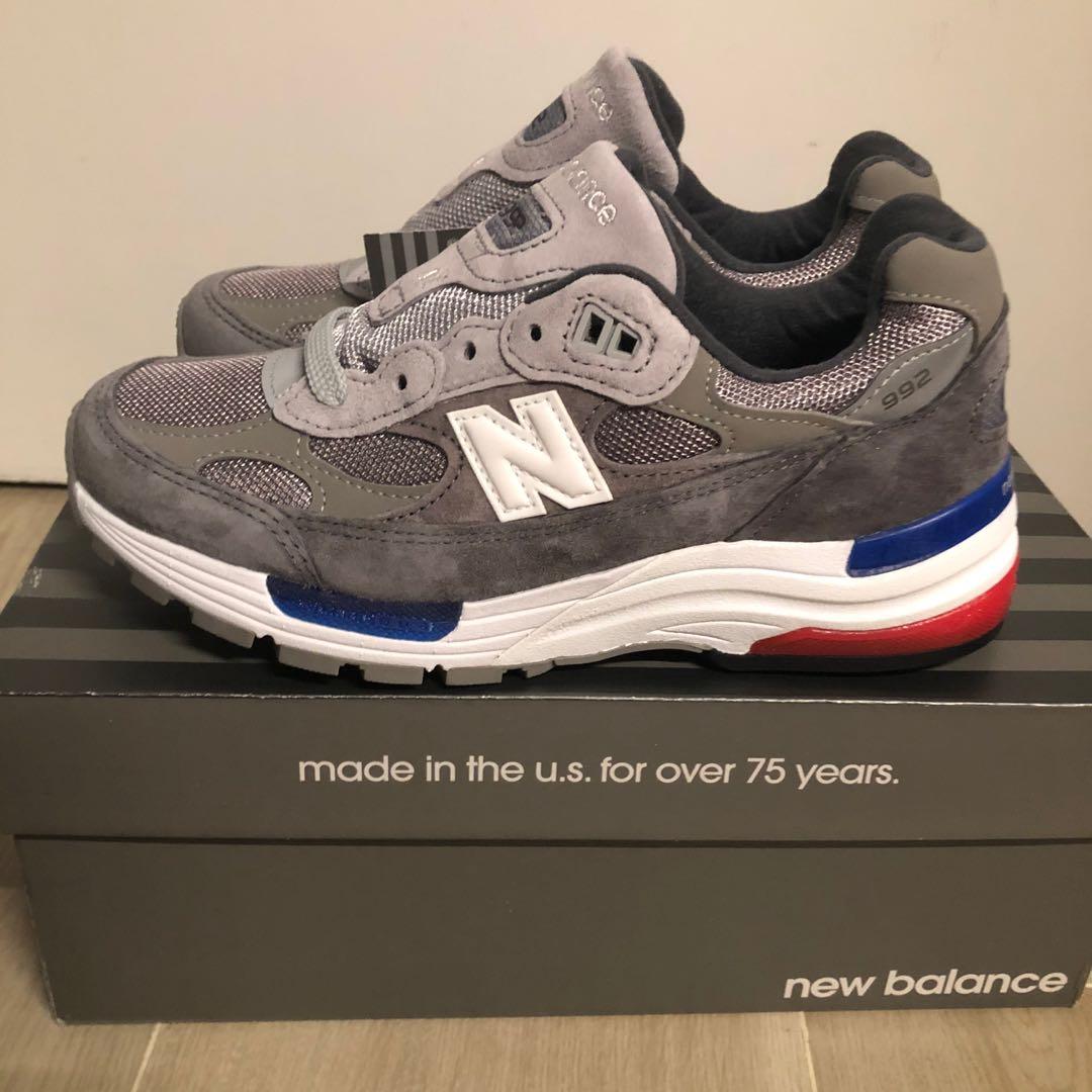 現貨2對❗️全新正版New Balance M992AG 男裝US8.5 US12, 男裝, 鞋, 波