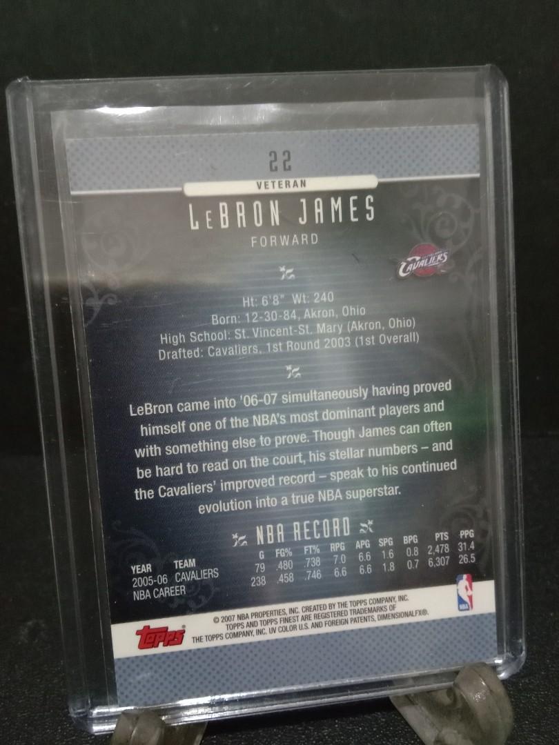2006-07 Finest LeBron James (Category: Raw Singles) located in Paranaque City. Submitted by limitedrun (Listing ID 1035923931, Image 2). Description: 2006-07 Finest #22 LeBron James Condition: Mint -NM MUST HAVE!! HARD TO FIND!! PAYMENT: •Bank deposit -BDO, BPI, GCash SHIPPING: •LBC, Grab Express, Lalamove (buyer shoulders shipping fee) MEET-UPS: No meetups for the meantime due to COVID-19 pandemic.