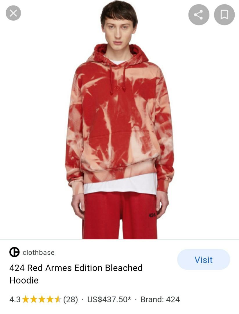 424 shop red hoodie