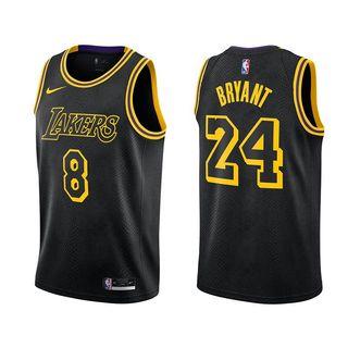 「新品」籃球球衣正面8號反面24號黑黃色M號