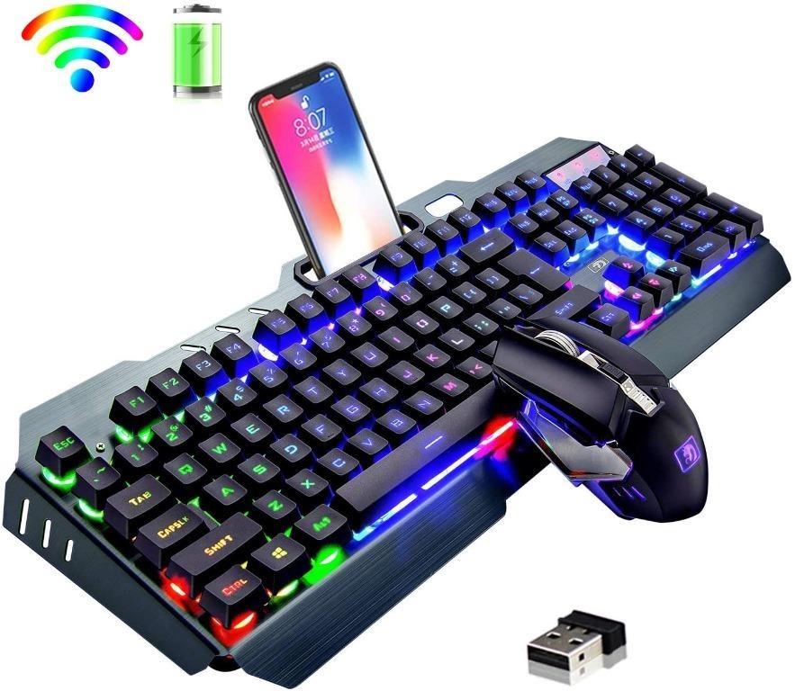 A Mamba Wireless G Rechargeable Gaming Keyboard And Mouse Set MAh Large Capacity
