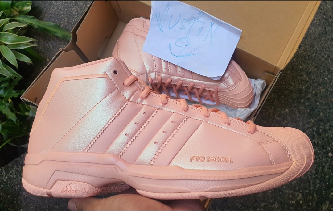 Adidas pro model pink on sale