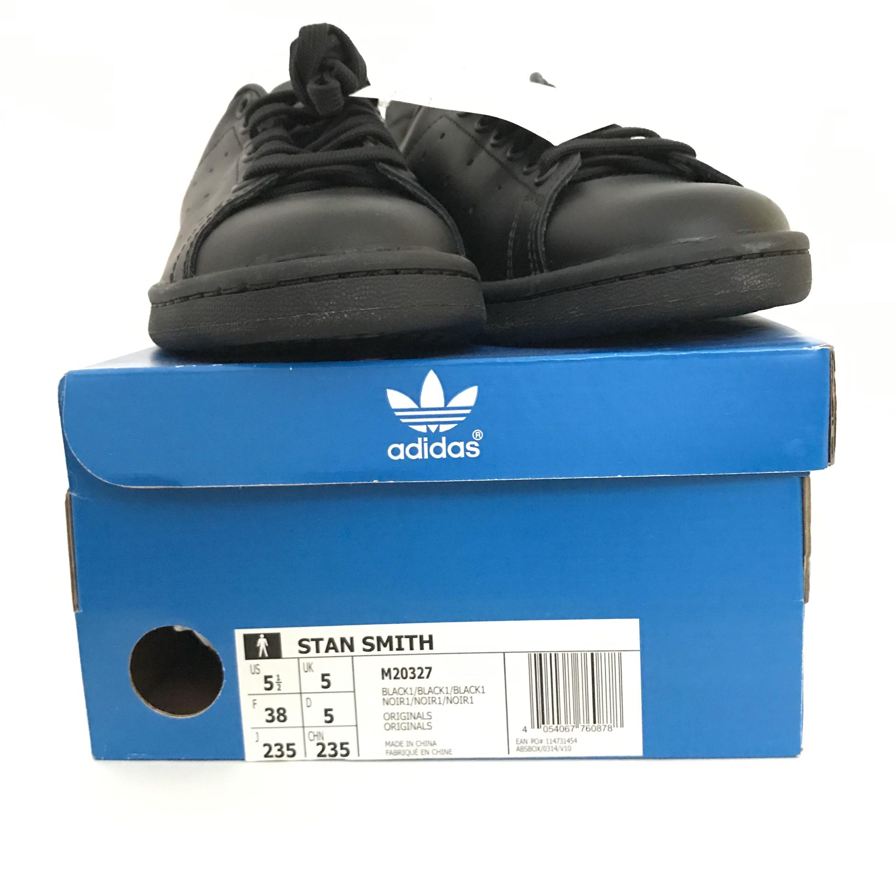 stan smith black black