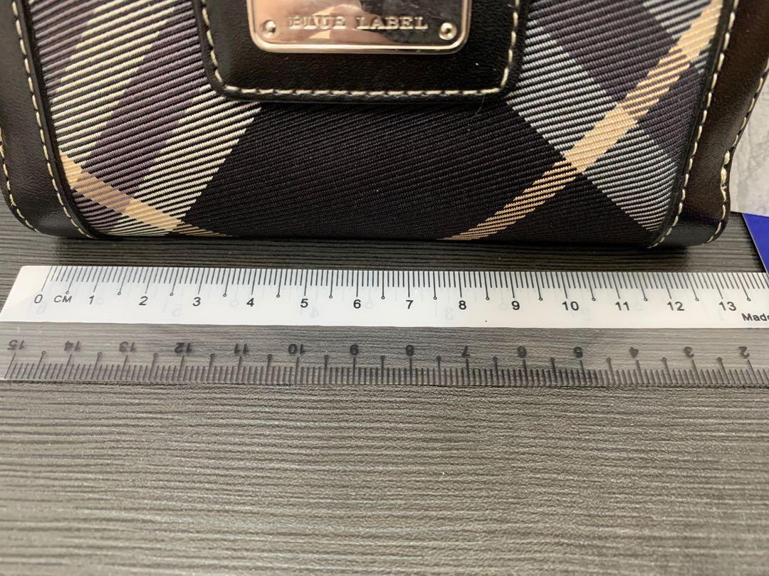 Burberry Brown Leather Compact Wallet w/ Tags