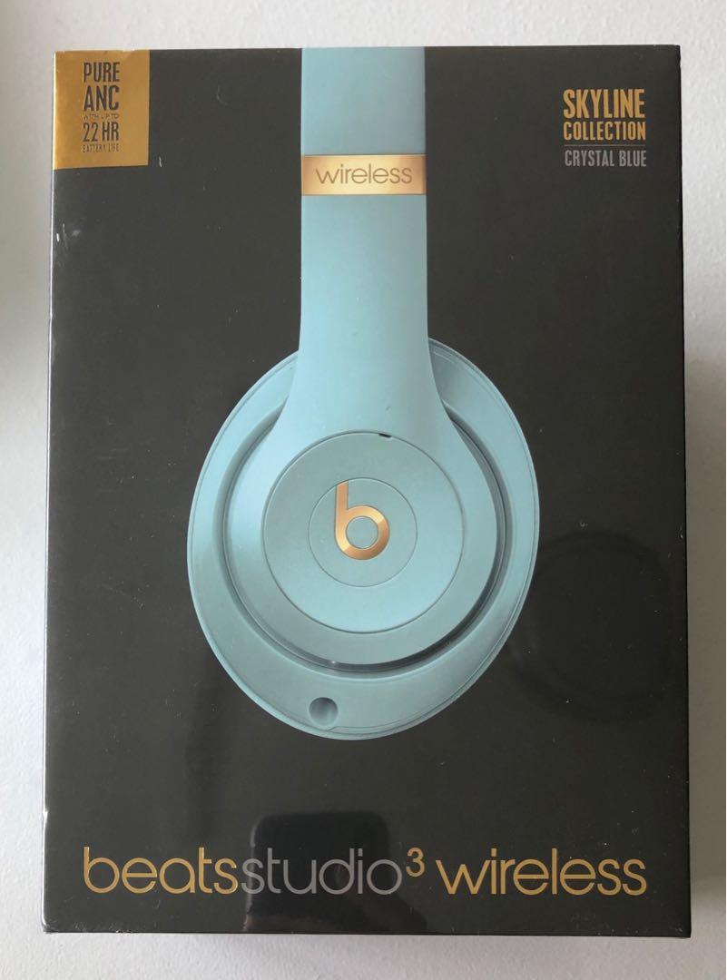 beats studio 3 wireless skyline collection crystal blue