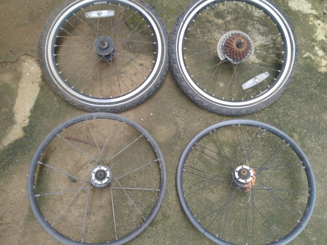 Bicycle top rim set