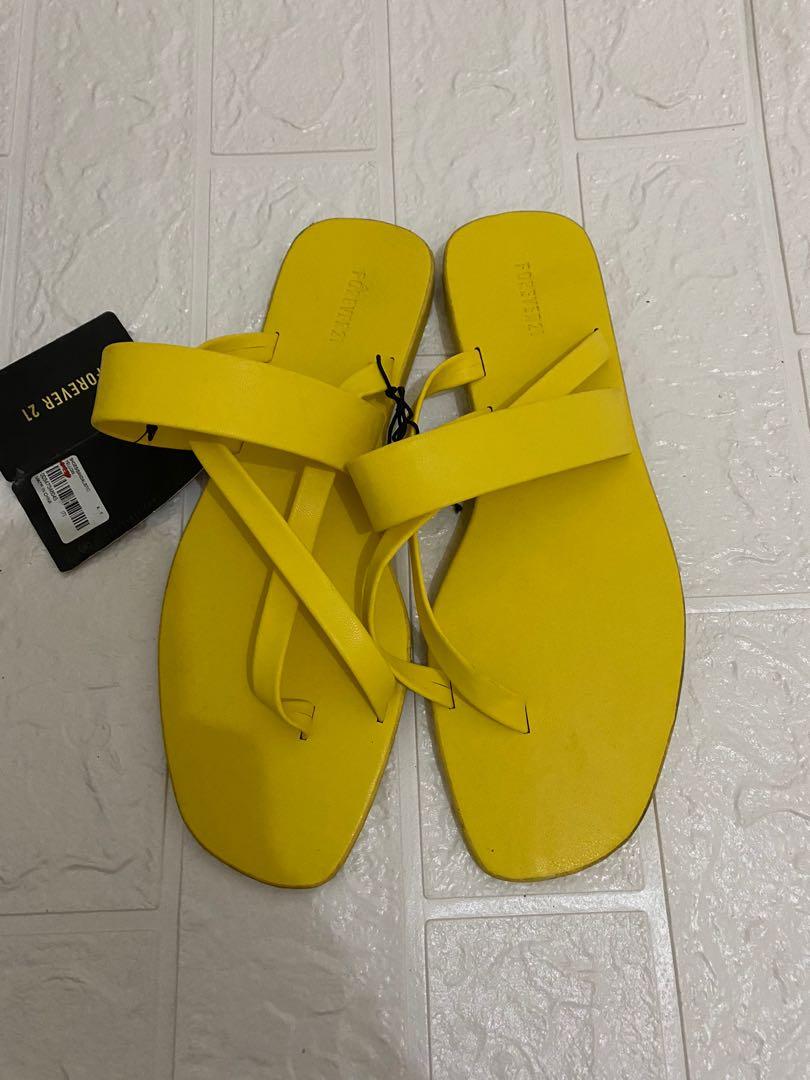 forever 21 yellow sandals