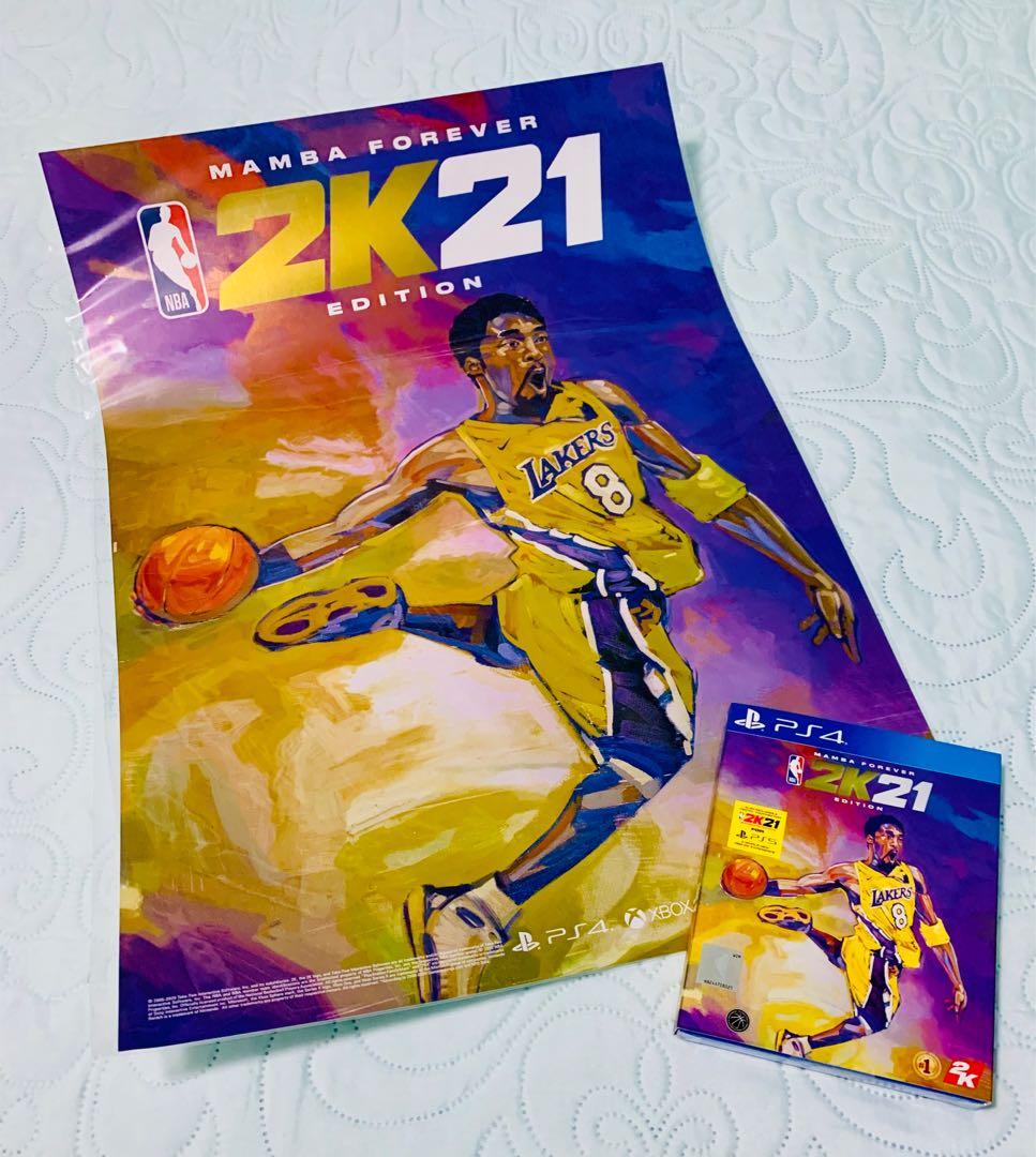Brandnew Sealed Nba 2k21 Mamba Forever Edition With Poster Video Gaming Video Games On Carousell