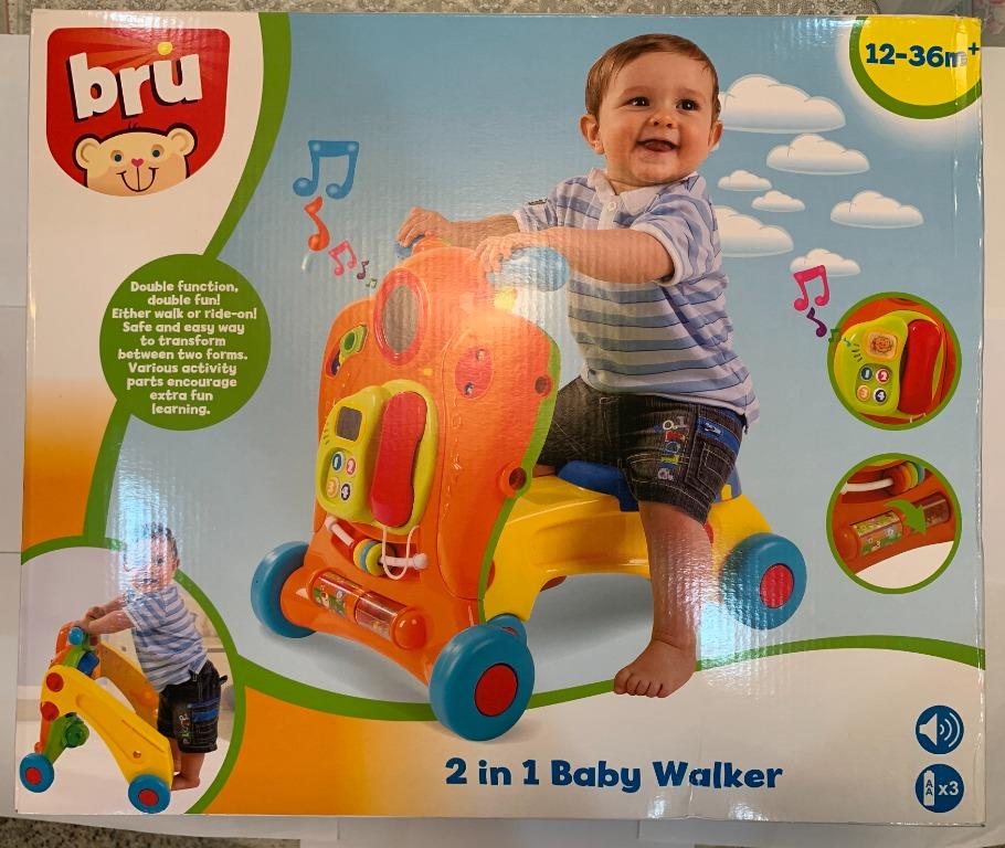 bru 2 in 1 baby walker