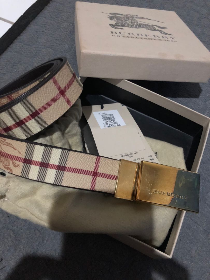 burberry reversible belt