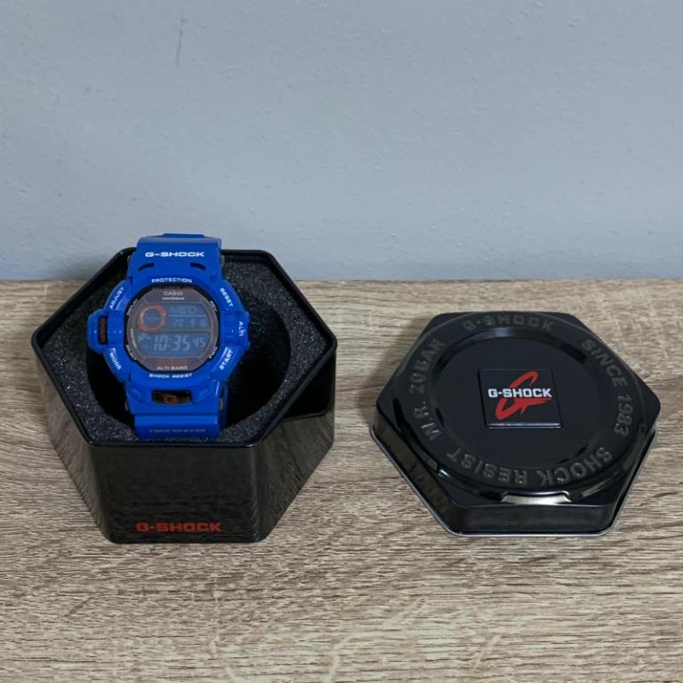 Casio G 9200BL 2 G 9200 Men in Earth Blue Riseman G Shock Watch