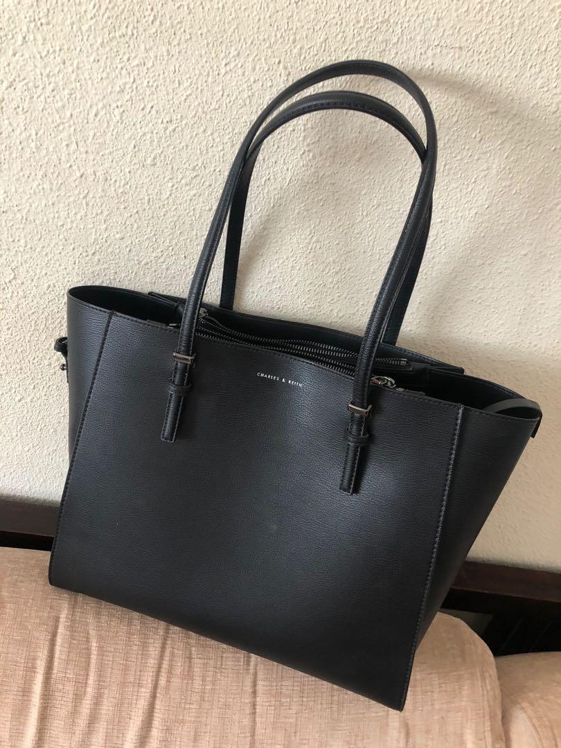 ROLIN Bag Black Structured Gusseted Handbag