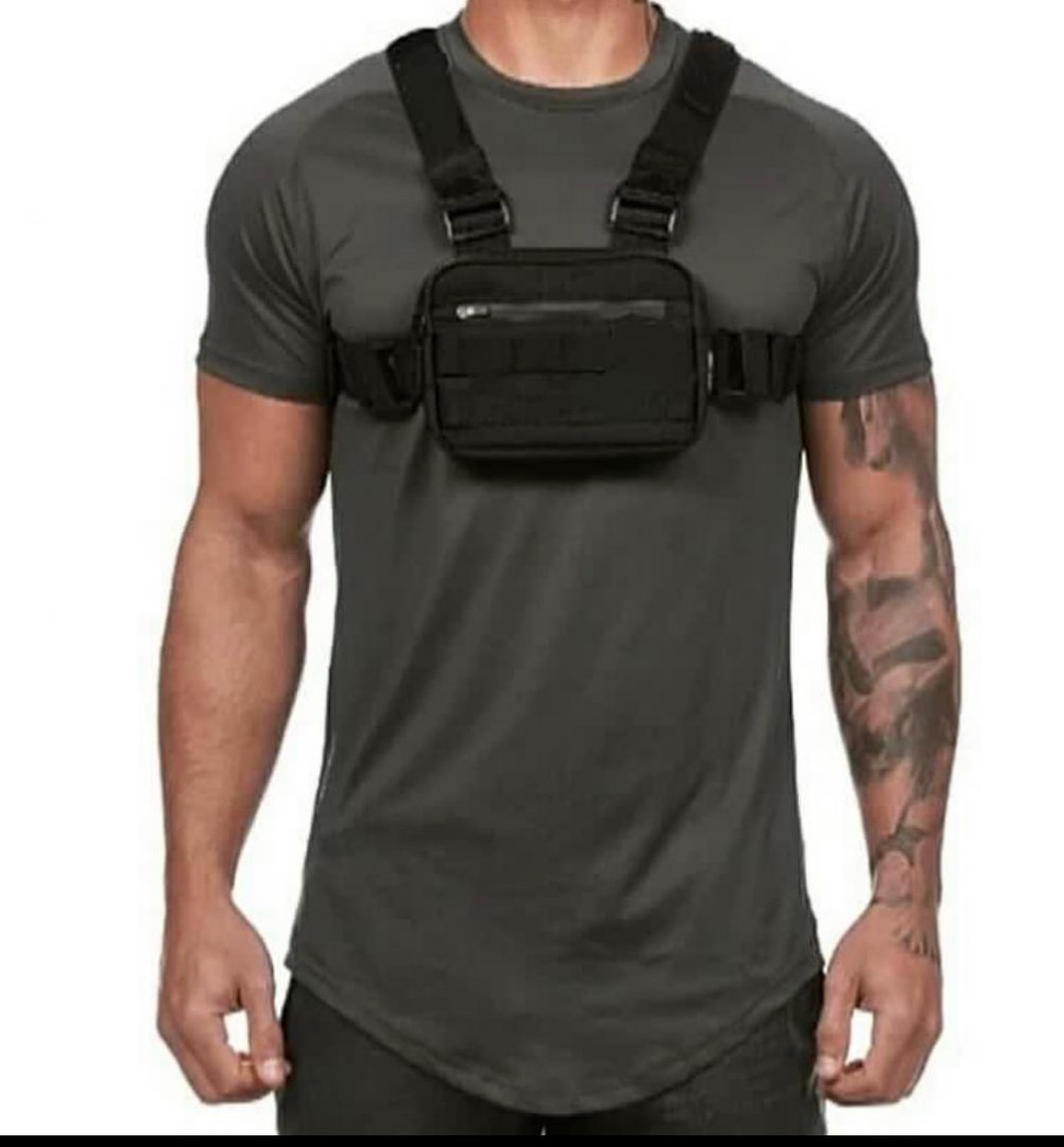 Chest Rig Bag Purple Not waist pouch bags Grab Food Panda