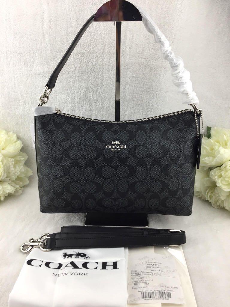 Coach lewis shoulder bag black deals