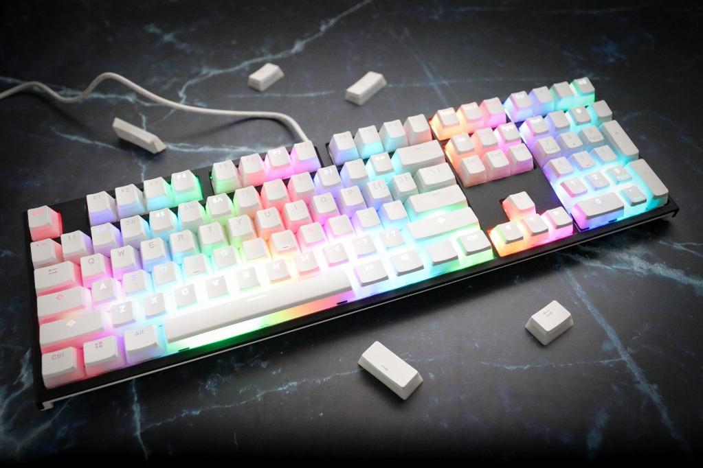 Ducky White Pudding Keycaps Set Computers Tech Parts Accessories Computer Keyboard On Carousell