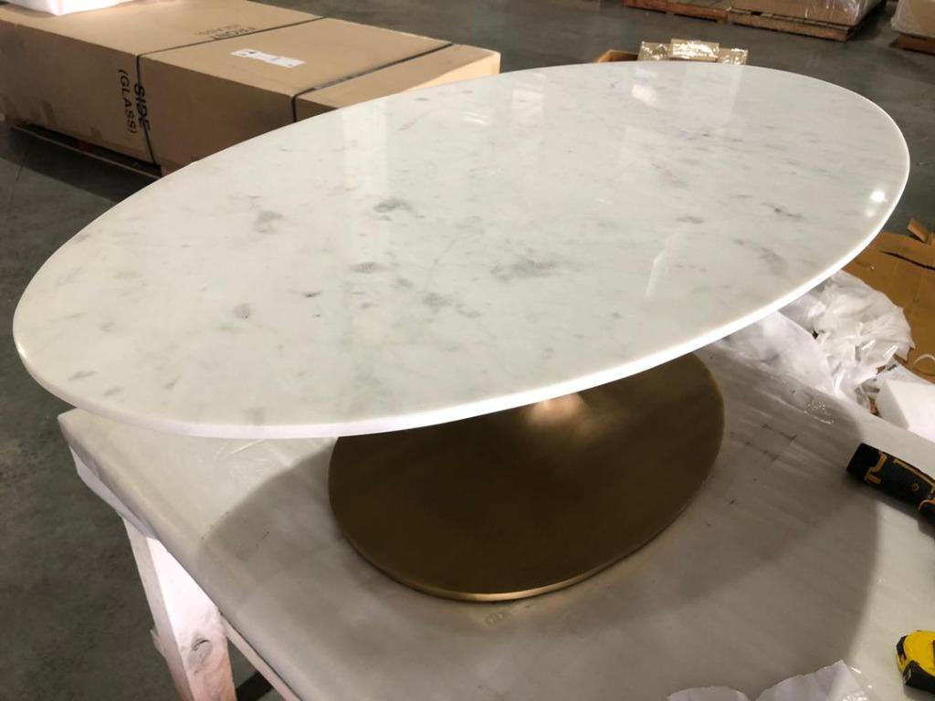 Crate and barrel store nero coffee table