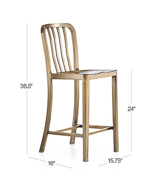 Delta brass counter sale stool