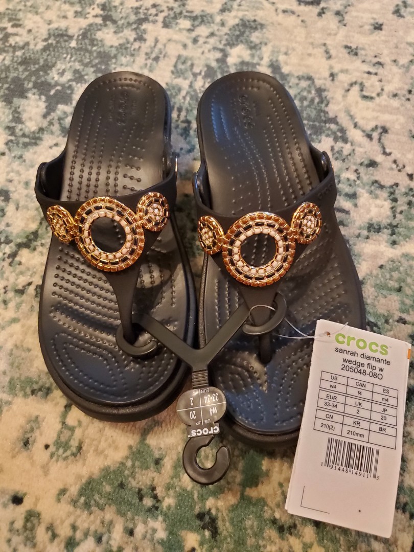 Crocs sanrah shop diamante