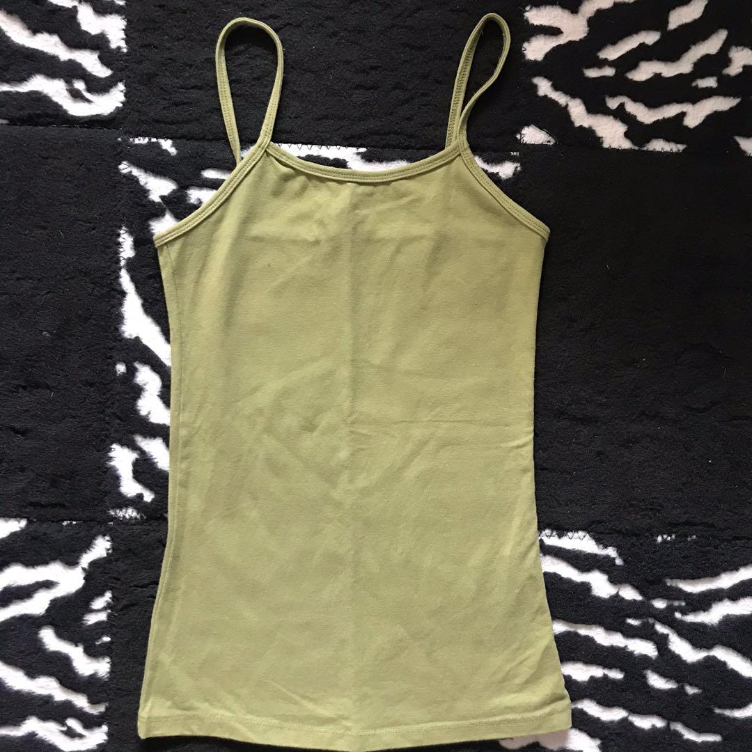 Forever21 spaghetti strap top (Category: Sleeveless) located in Paranaque City. Submitted by rahhapunzel (Listing ID 1035972034, Image 1). Description: • worn only a few times • stretch material • rfs: decluttering.