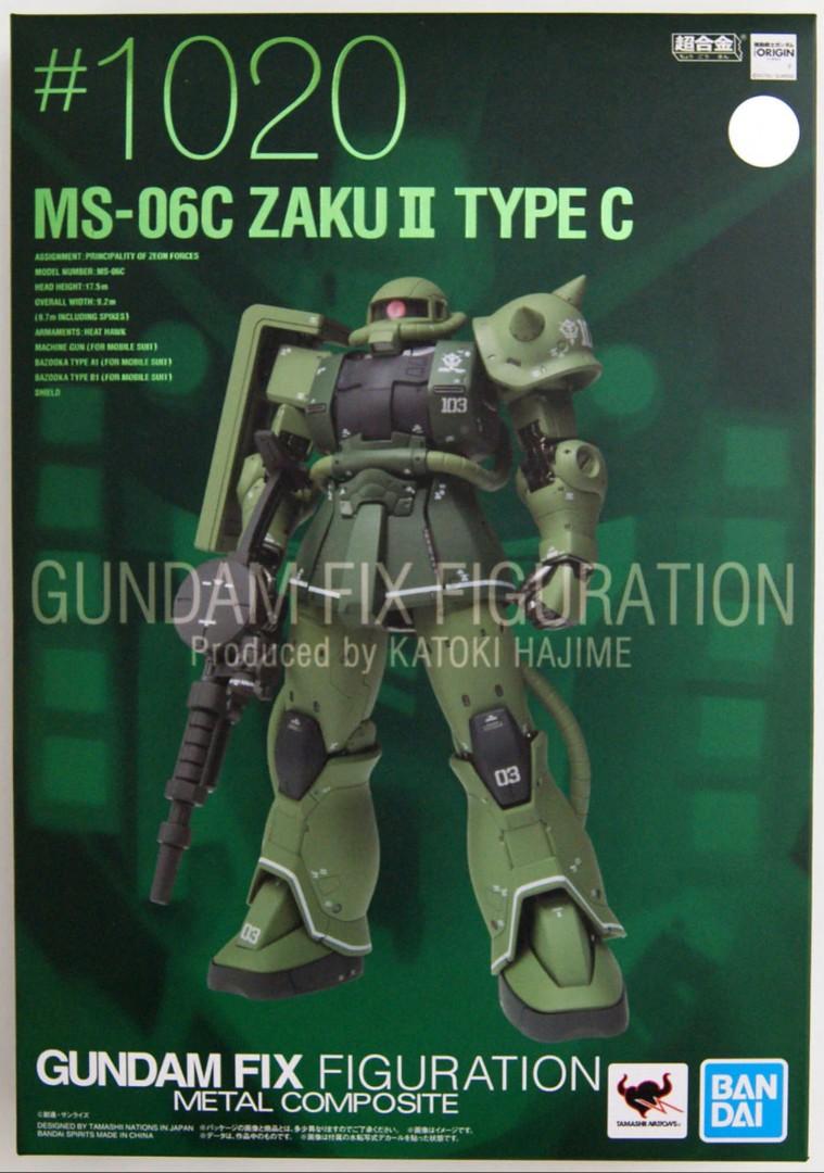 GUNDAM FIX 1020 FIGURATION METAL COMPOSITE MS-06c Zaku II type c Mobile  Suit 渣古合金/高達合金/GFFMC/合金成品/metal build/metal robot魂, 興趣及遊戲, 玩具& 遊戲類-
