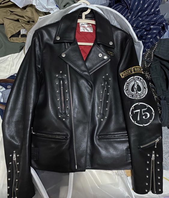 hysteric glamour x lewis leathers Jacket M size 皮嬲, 男裝, 外套及 