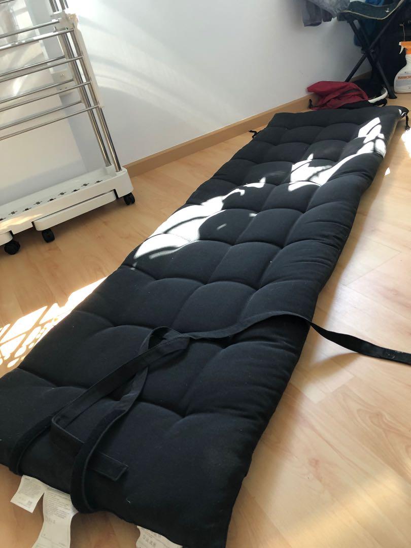 IKEA HALLO Sun lounger pad black 190x60 cm Furniture Home