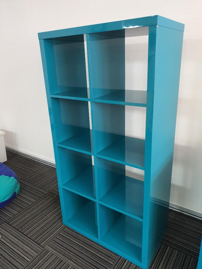 Ikea KALLAX turquoise color, Furniture & Home Living, Furniture