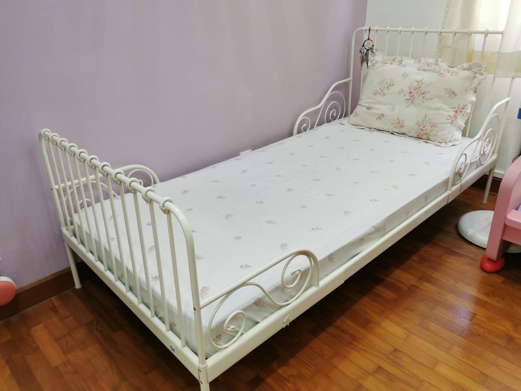 Ikea Princess Style Extendable Bed Frame for Children, Babies & Kids