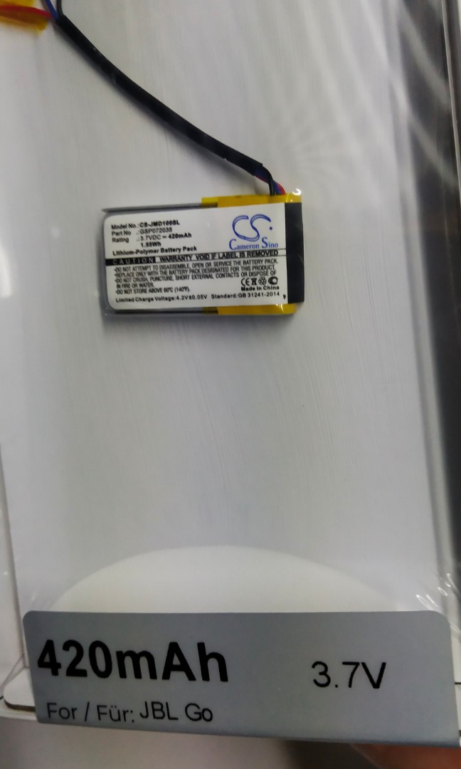 JBL Go1 replacement battery., Computers & Tech, Parts & Accessories ...