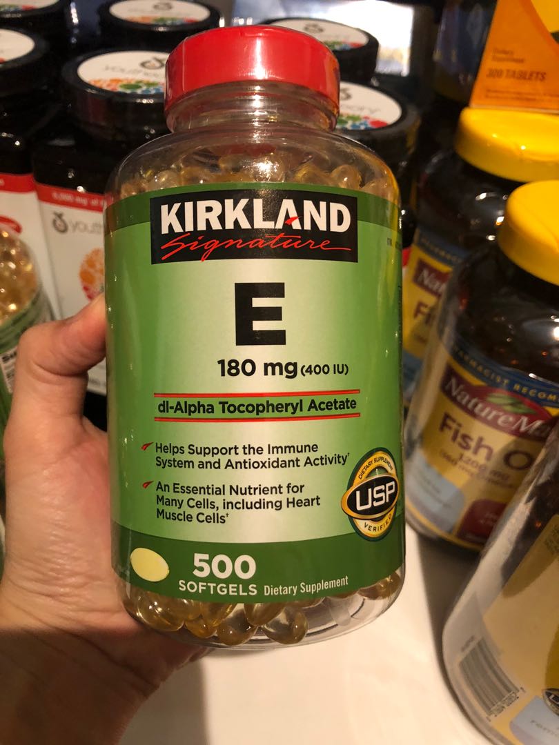 KIRKLAND SIGNATURE VITAMIN E 180 MG (400 IU), Health & Nutrition