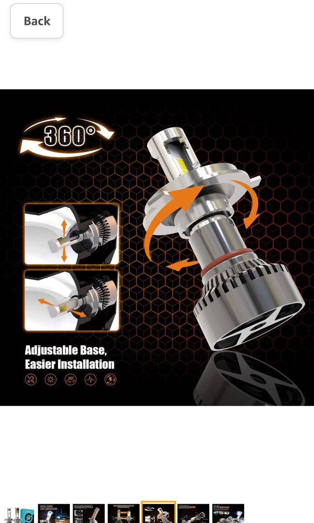 KOYOSO H7 LED Headlight Bulbs 20000LM 120W: .co.uk: Car
