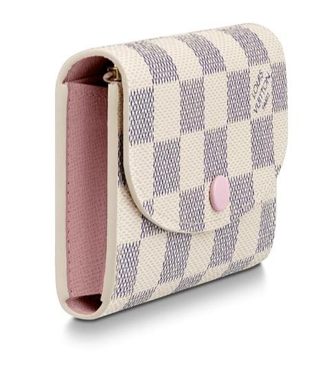 Louis Vuitton // Cream & Pink Damier Azur Rosalie Wallet – VSP Consignment