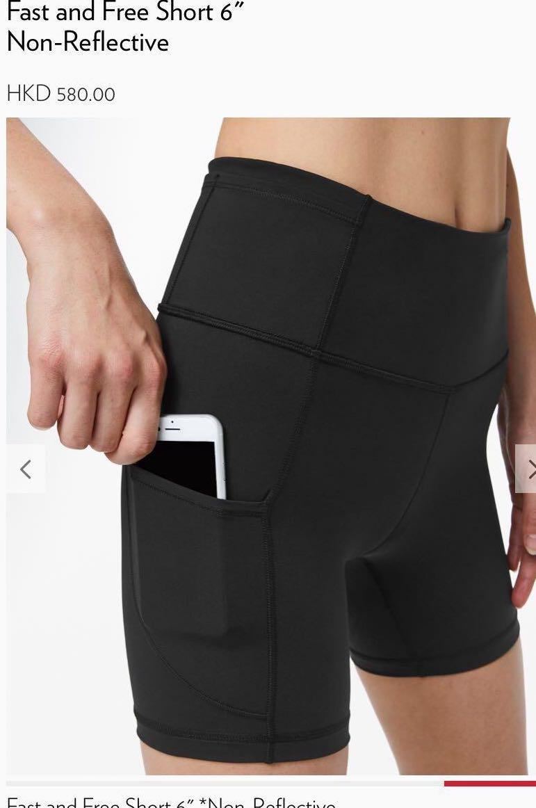 Lululemon Fast and Free Short 6” Non 