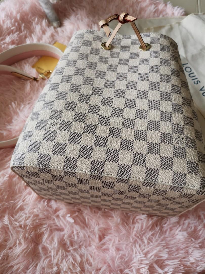 Sold at Auction: Louis Vuitton Damier Azur Tahiti NeoNoe Shoulder Bag.  Damier Azur Tahiti Canvas. Made in France. Comes With Shoulder Strap 112cm.  And a Certificate of Authenticity. Bag Size: W 13cm