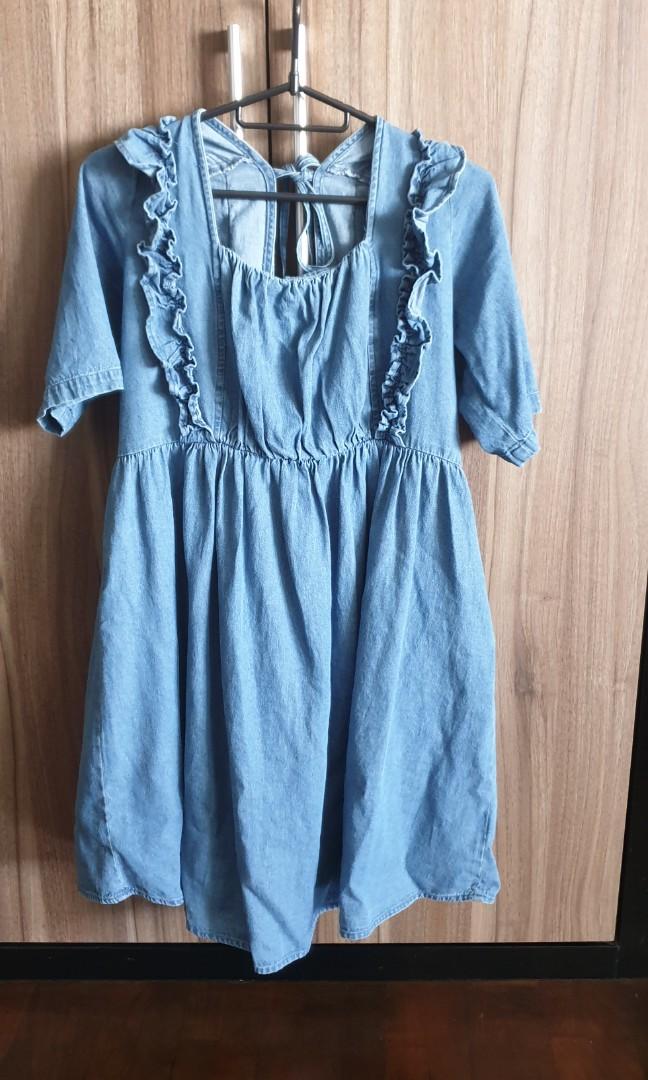 denim dress size 10