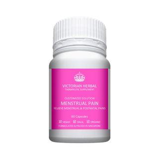 Menstrual Pain I Relieve Menstrual & Postnatal Pains I Vegan ▪ Halal ▪ Organic I 60 Veg Caps I Victorian Herbal