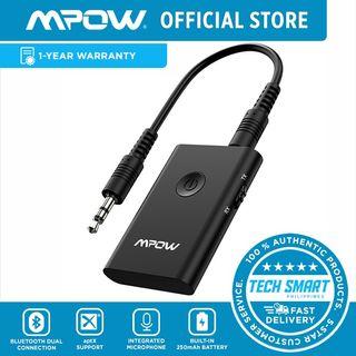 Mpow Bluetooth Transmitter and Receiver, 2-in-1 Wireless Bluetooth Adapter with aptX for CD-Like Voice Quality Enjoyment, Dual Connection Bluetooth Kits