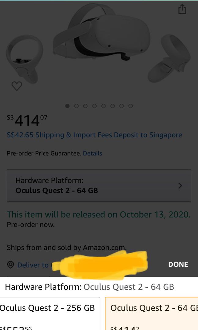 oculus quest price amazon