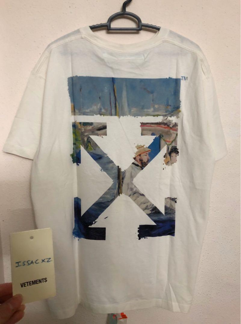off white oil painting crewneck
