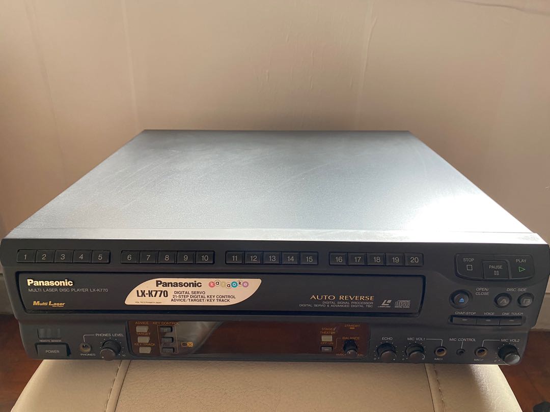 Panasonic LXK770 Multi Laser Disc Karaoke Player, 音響器材, 錄音機 Carousell