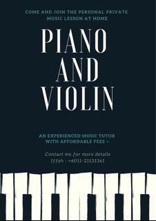 Piano and Violin Private Class
