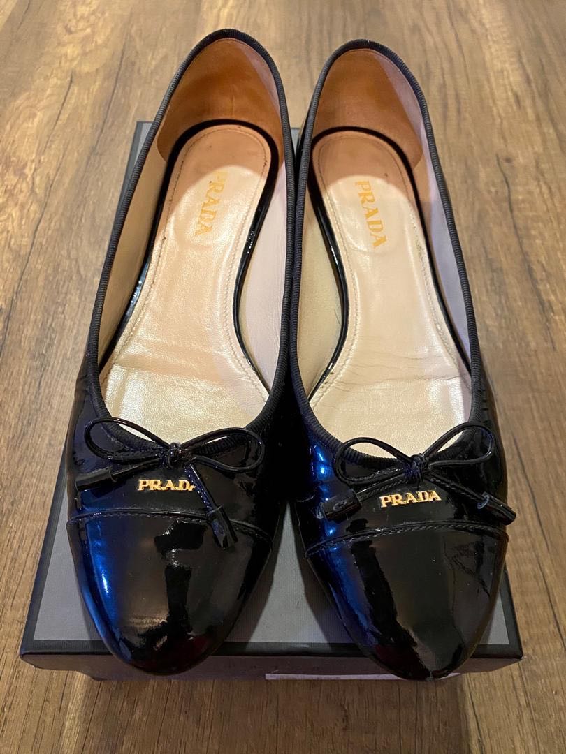Prada patent leather flats 2025