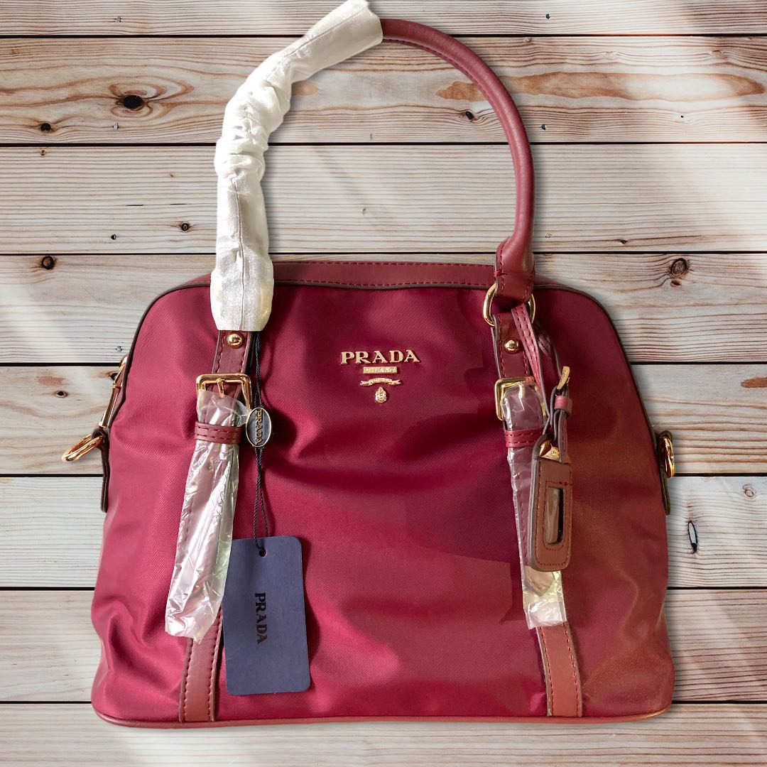 Maroon shop prada bag