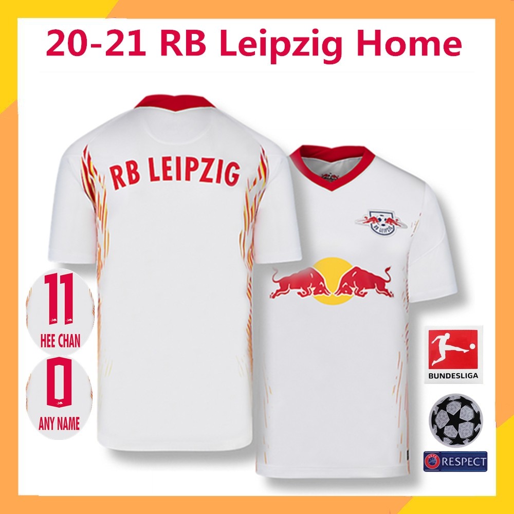RB Leipzig Home Kit 20-21 Football Jersey, Men's Fashion, Activewear on