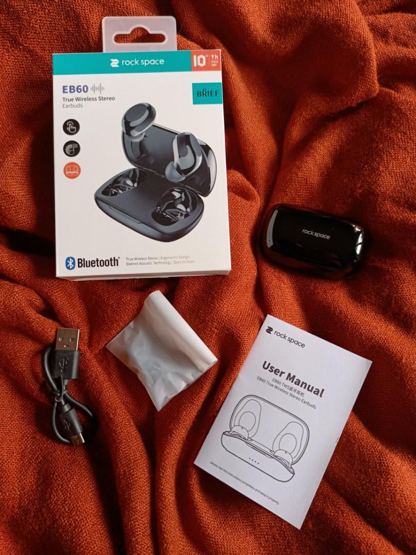 ROCK SPACE EB60 Bluetooth TWS Wireless Earbuds Audio Earphones